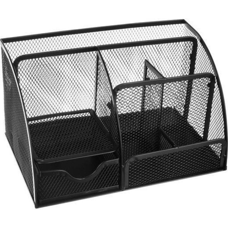 Metāla 6 nodalījumu zīmulis - melns