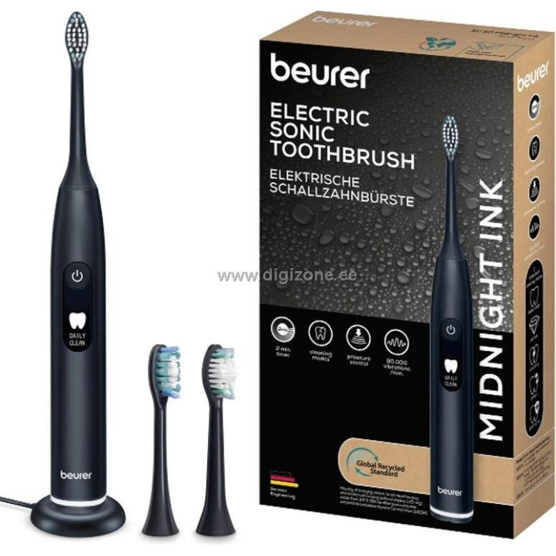 Beurer SC 50 nakts tinte 10490 Elektriskā zobu birste melnā krāsā