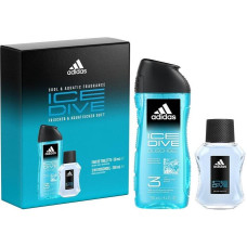Dāvanu komplekts Adidas Ice Dive vīriešiem: tualetes ūdens EDT 100 ml + dušas želeja 250 ml