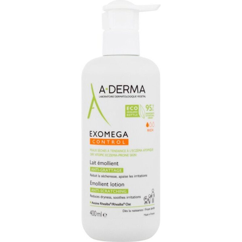 A-derma exomega control mitrinošs krēms pret niezi 400ml