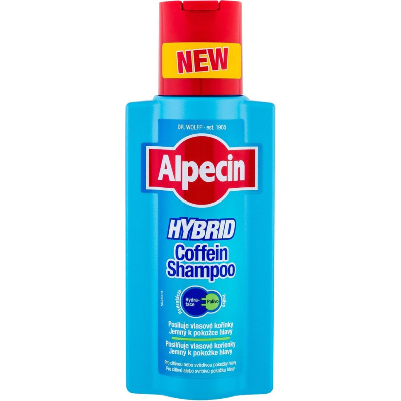 Hibrīda šampūns ar kofeīnu pret matu izkrišanu Alpecin Hybrid Coffein vīriešiem 250 ml