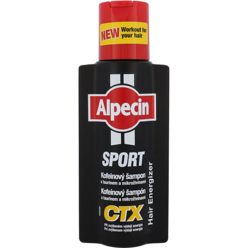 Šampūns ar kofeīnu pret matu izkrišanu vīriešiem Alpecin Sport Coffein CTX 250 ml