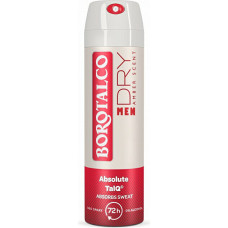 Dezodorants aerosols Borotalco Men Dry Amber, 72 stundu aizsardzība, talka tehnoloģija, 150 ml