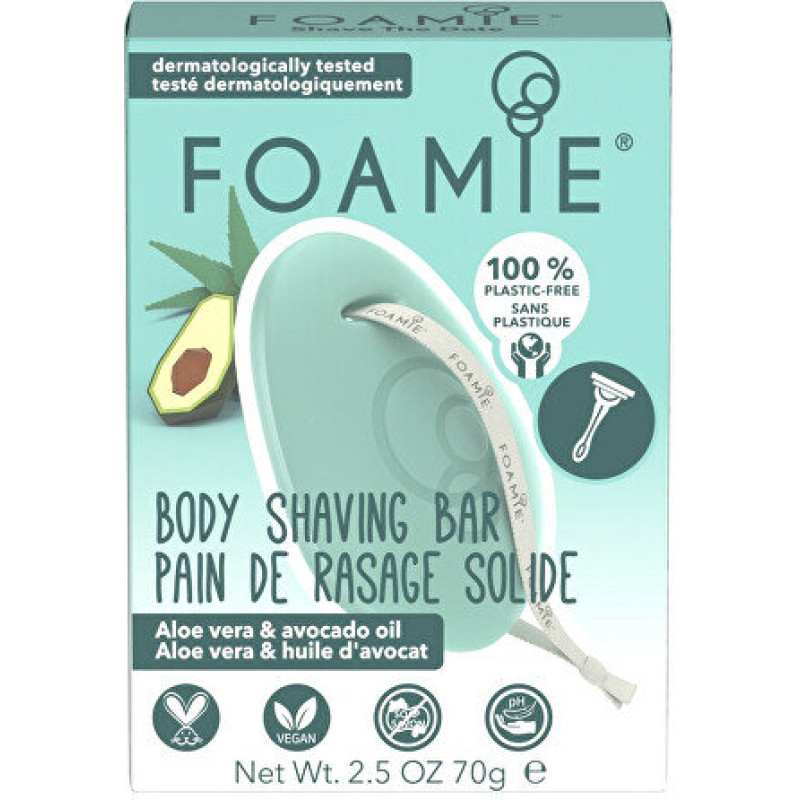 Cietās skūšanās putas Foamie Aloe You Very Much 70 g Jutīgai ādai Mitrinošas alvejas putas