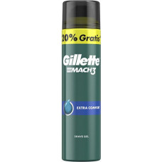 Skūšanās gēls Gillette Mach3 Extra Comfort, 240 ml
