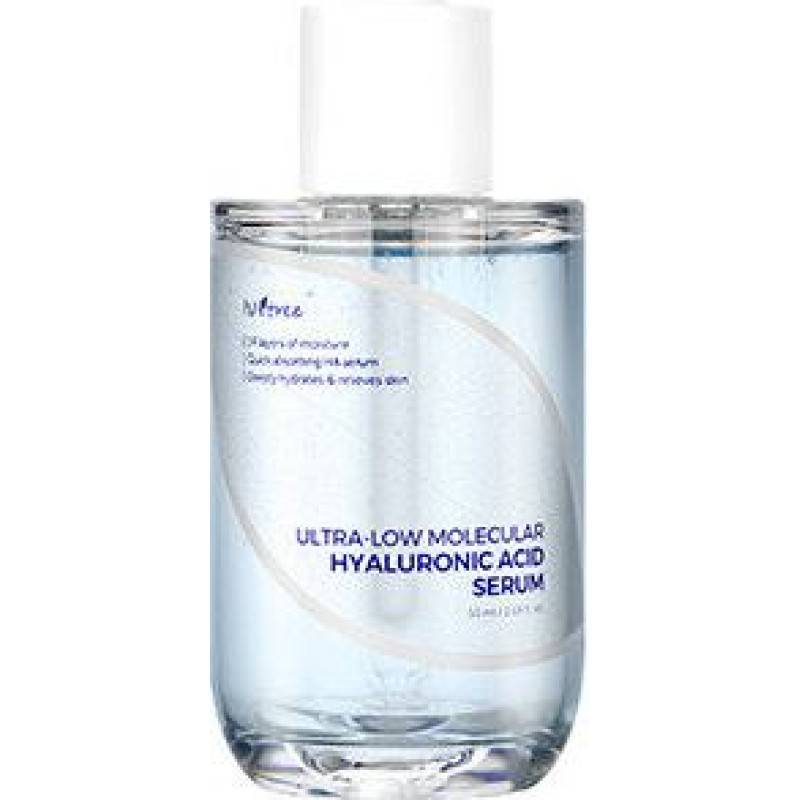 Serums - ISNTREE - ULTRA-ZEMA MOLEKULĀRĀ HIALURONSKĀBE - Vegāns - Intensīva mitrināšana - Visu veidu ādai