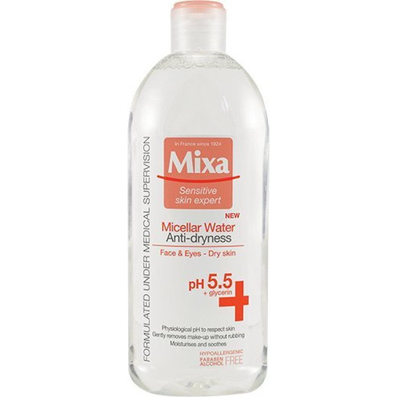 Micelārais ūdens pret ādas sausumu, 400ml