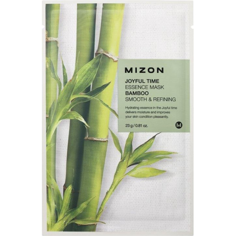 Loksnes sejas maska ​​ar bambusu Mizon Joyful Time Essence Mask Bamboo 23g