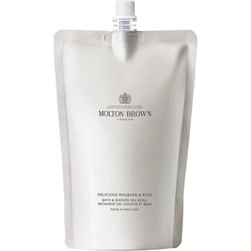 Dušas želeja Molton Brown Delicious Rhubarb & Rose papildinājums 400 ml Ziedu–augļu maigi attīrošs