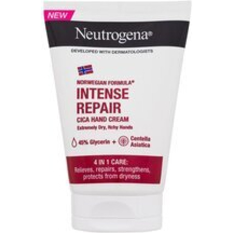 Norwegian Formula Intense Repair Cica Hand Cream - Cream for soothing very dry and itchy skin.