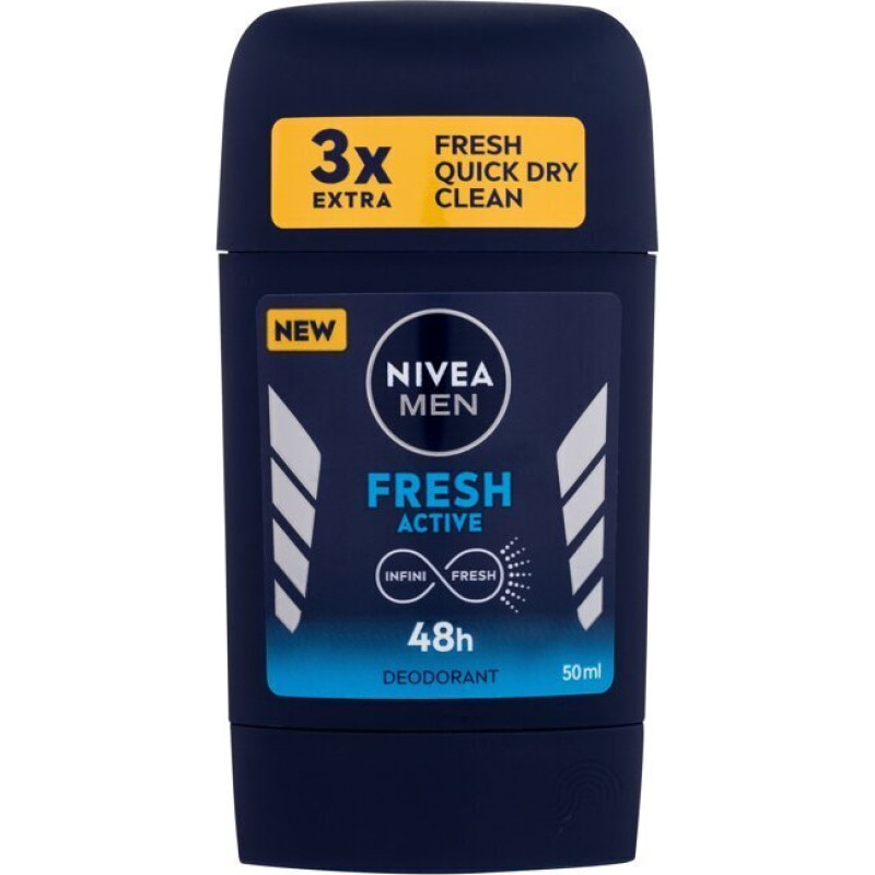 Dezodorants Antiperspirants Nivea Men Fresh Active 48h vīriešiem, 50 ml