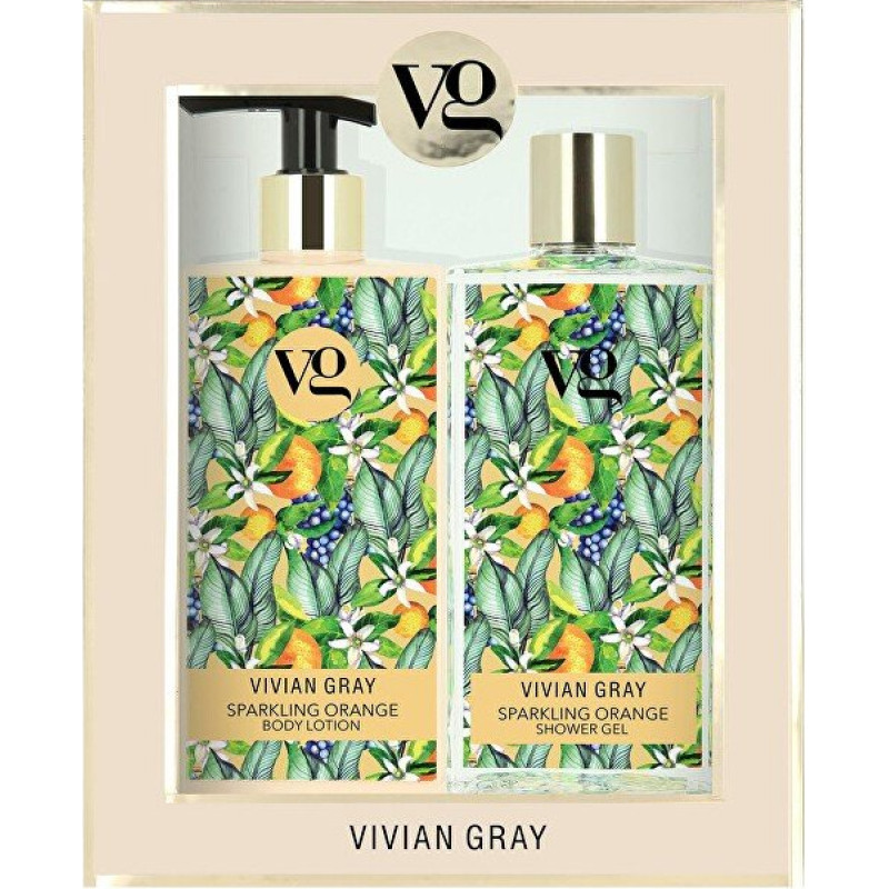 Vivian Grey kosmētikas komplekts Sparkling Orange (dušas želeja - ķermeņa losjons)