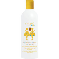 Šampūns un dušas želeja ar Cepumu un vaniļas saldējuma aromātu Ziaja Kids, 400 ml