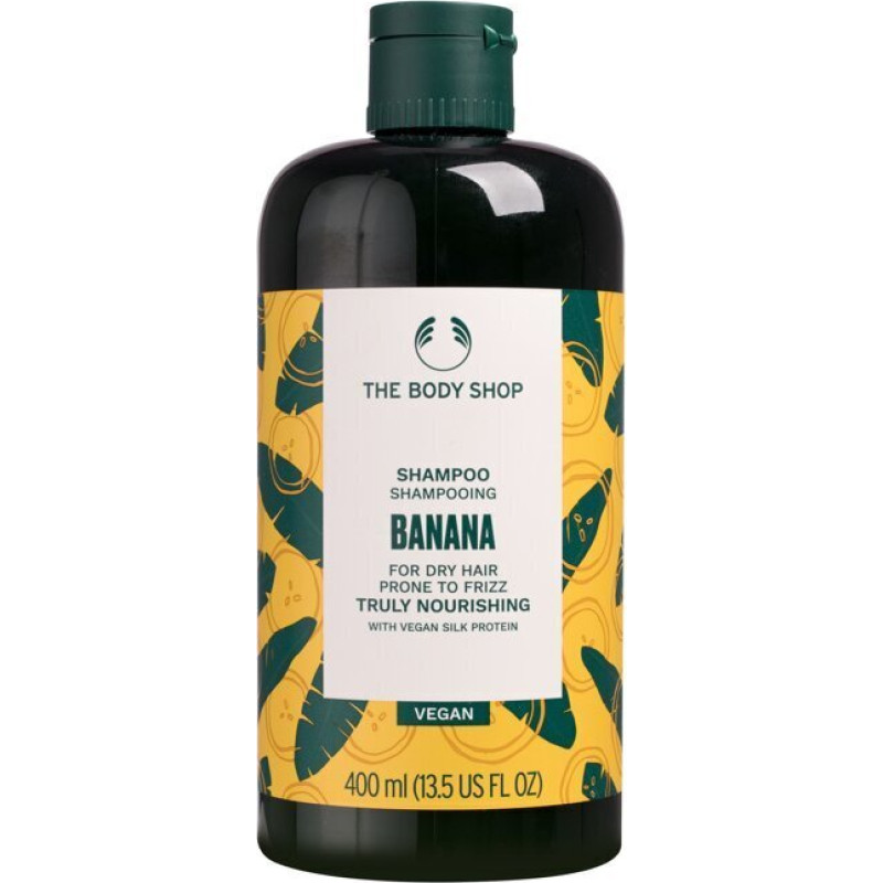 Šampūns - THE BODY SHOP - Banāns - 400 ml - Vegan - Jaukts