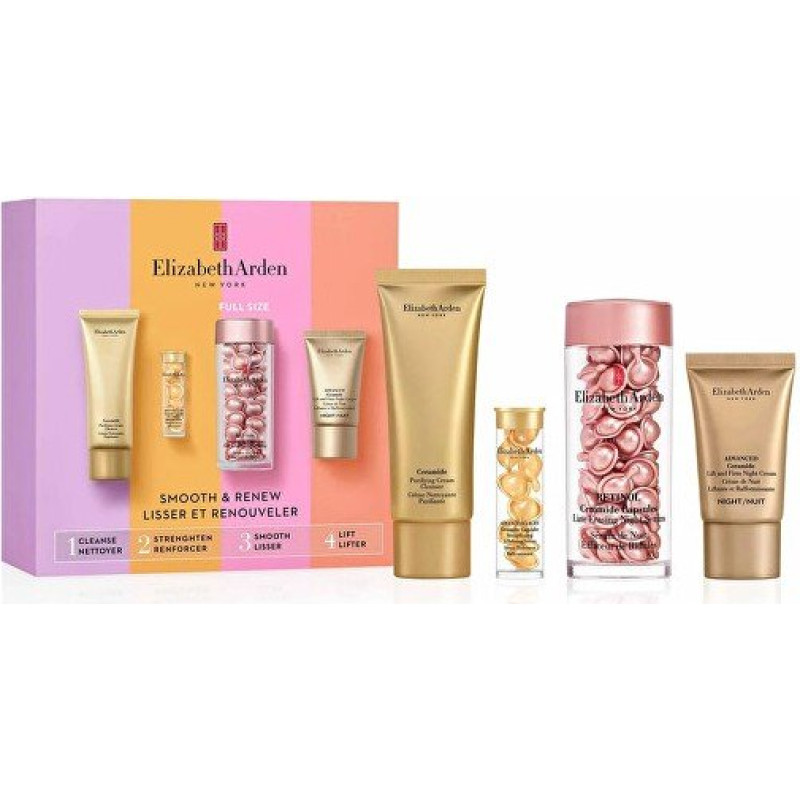 Ādas kopšanas komplekts Elizabeth Arden Ceramide Smooth & Renew nostiprinošs pretgrumbu