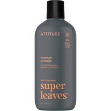 Dušas želeja ATTITUDE Super Leaves Patchouli & Bourbon 415 ml vīriešu kopšanai