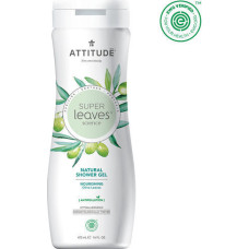 Attitude Super Leaves Nourishing Shower Gel Olive Leaves - Barojoša dušas želeja, 473 ml