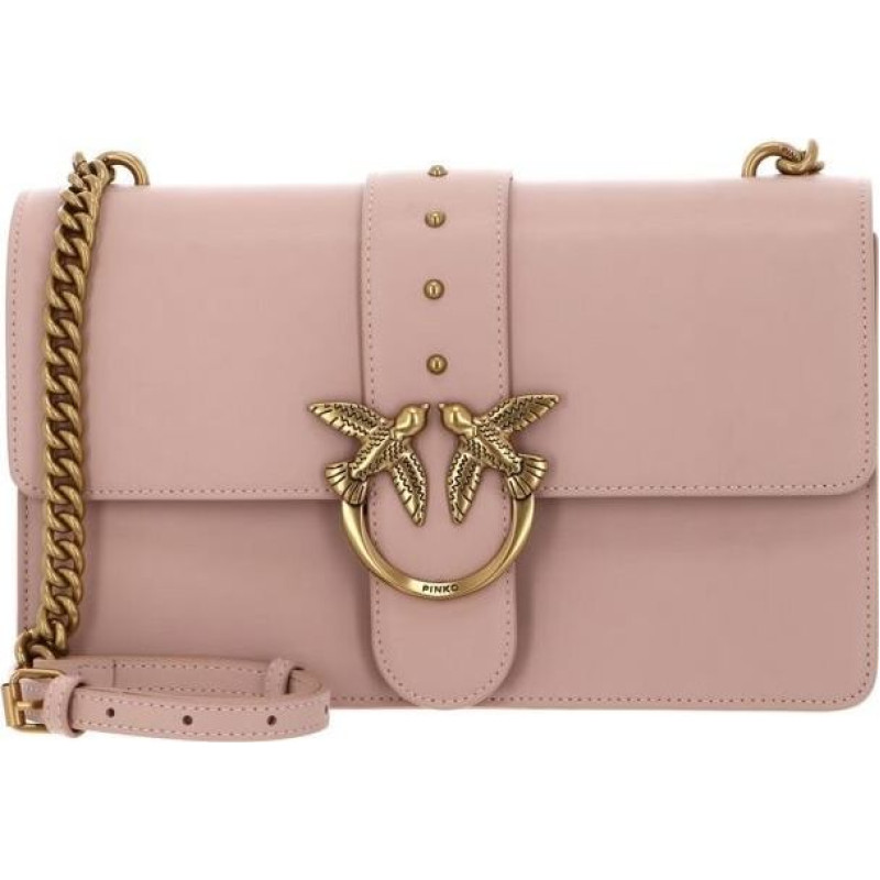 Plecu soma ar siksniņu - PINKO - Love One Classic CL M - Laša krāsa - Govs āda - 27x16x7 cm
