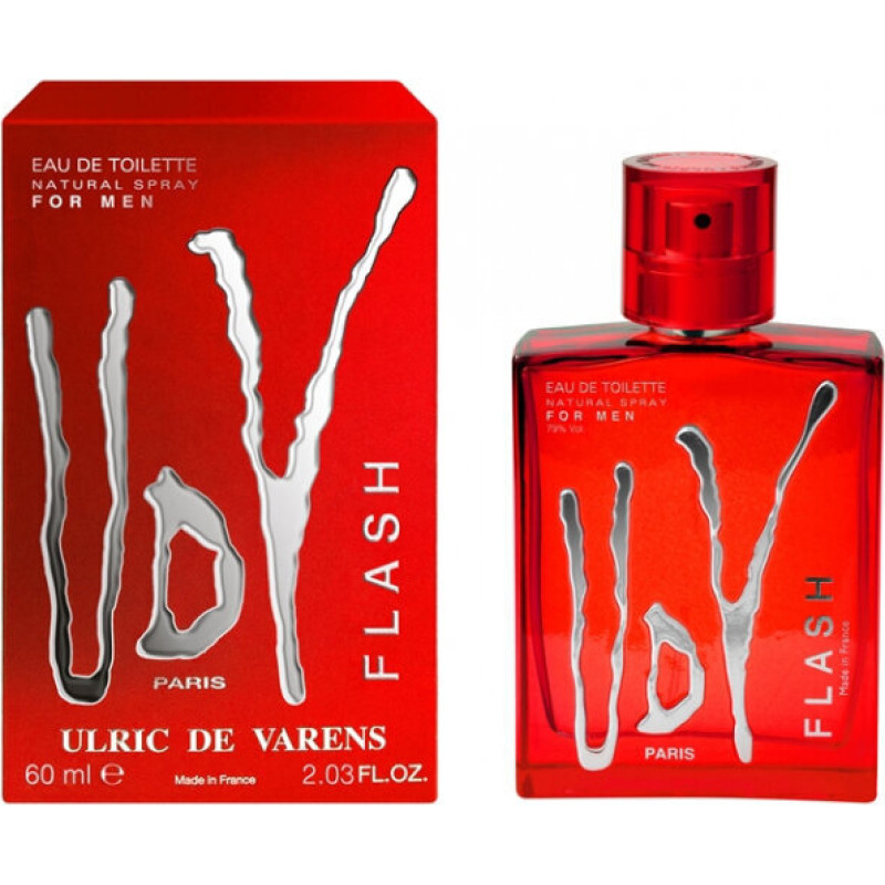 Tualetes ūdens Ulric De Varens Flash EDT vīriešiem, 60 ml