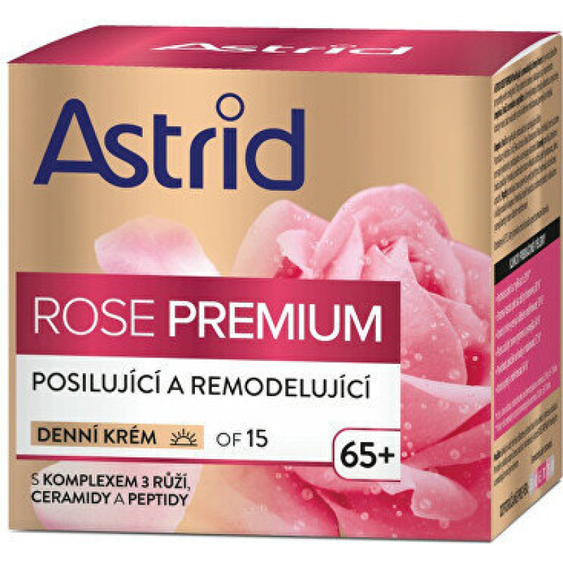 Dienas sejas krēms nobriedušai ādai Astrid Rose Premium 65+ SPF15, 50 ml