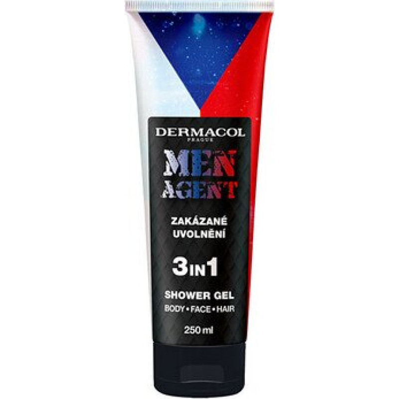 Dermacol Men Agent Forbidden Release 3 vienā dušas želeja 250 ml