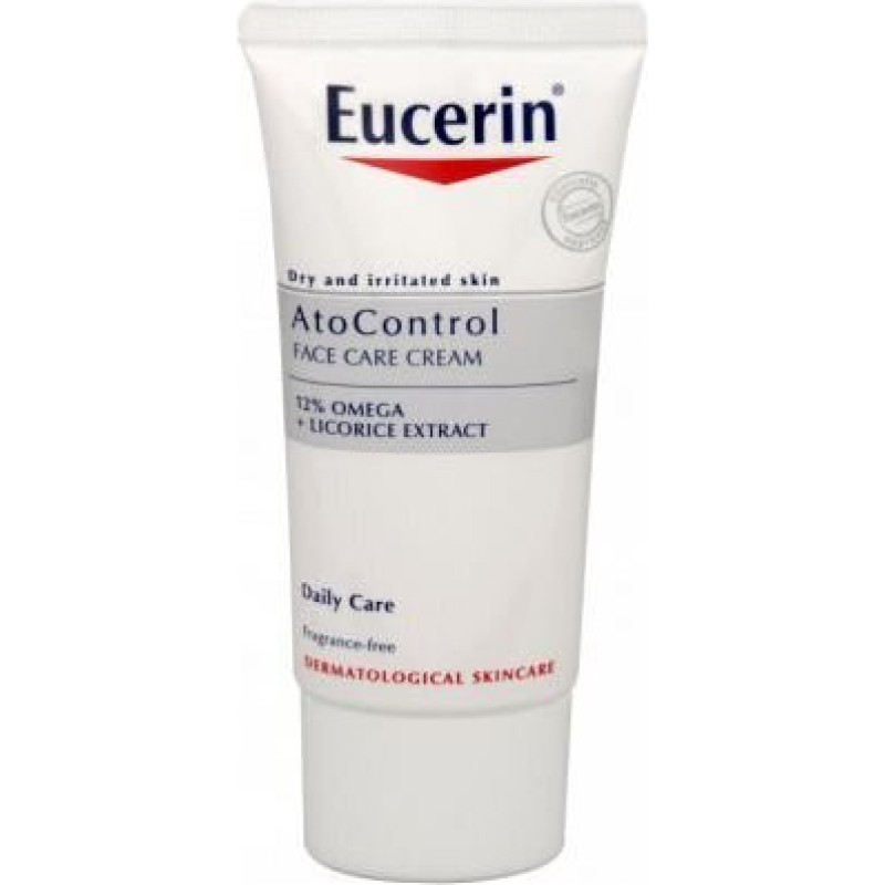 Sejas adas kopšanas līdzeklis, Eucerin Face cream AtopiControl, 50 ml