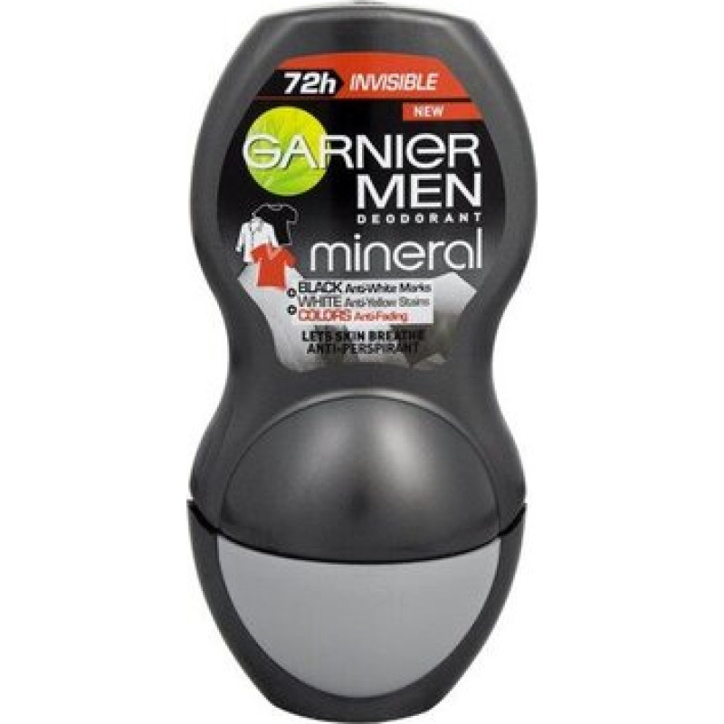 Garnier Mineral Invisible antiperspirants roll-on vīriešiem 50 ml