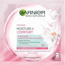 Nomierinoša loksnes sejas maska Garnier Moisture + Comfort 32 g, SA28GR C91