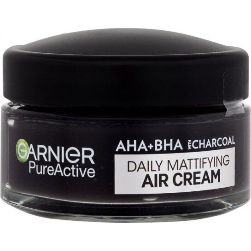 Dienas krēms Garnier Pure Active AHA+BHA ar oglēm, matējošs, 50 ml