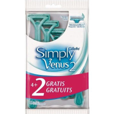 Vienreiz lietojamais skuveklis - Simply Venus - 6 vienības - Normālai ādai - Sievietēm