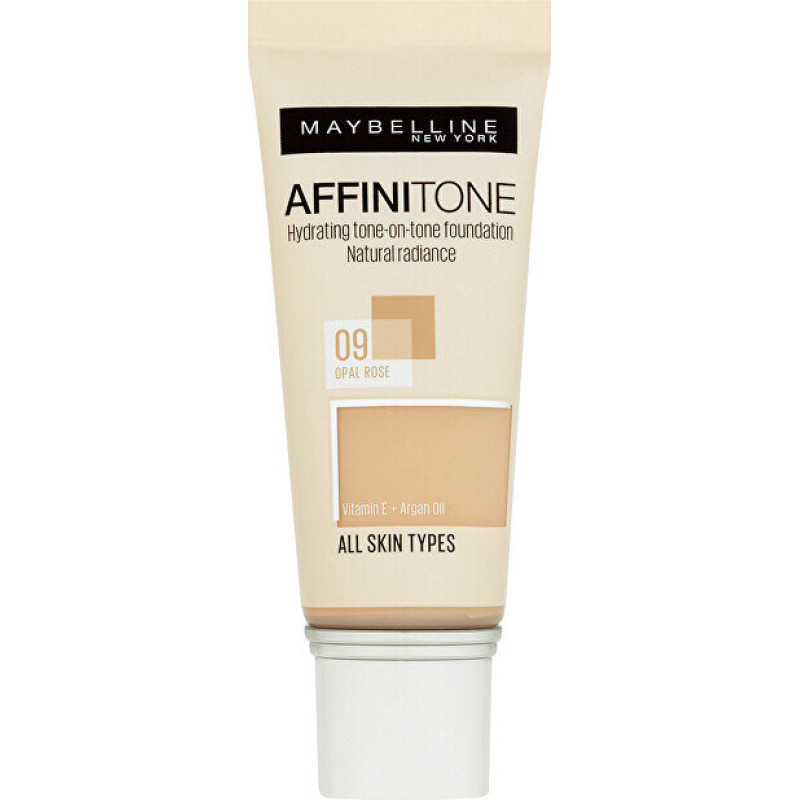 Maybelline Affinitone Foundation tonālais krēms 30 ml, 02 Light Porcelain
