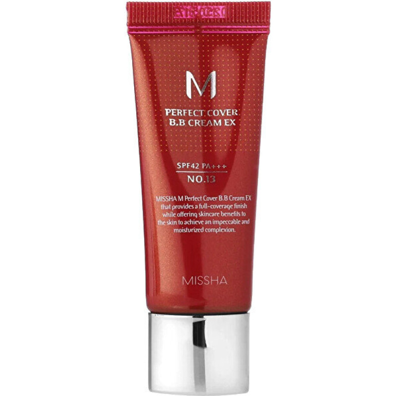 Grima bāze MISSHA M Perfect Cover BB krēms SPF42 ar augstu pārklājumu 20 ml