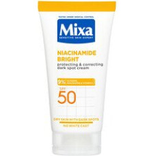 Sejas krēms Mixa Niacinamide Bright SPF 50 pret tumšiem plankumiem, mitrinošs