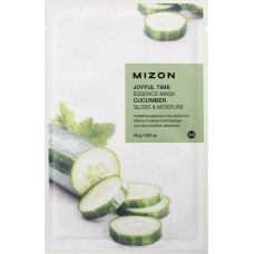Loksnes sejas maska ar gurķiem Mizon Joyful Time Essence Mask Cucumber 23g