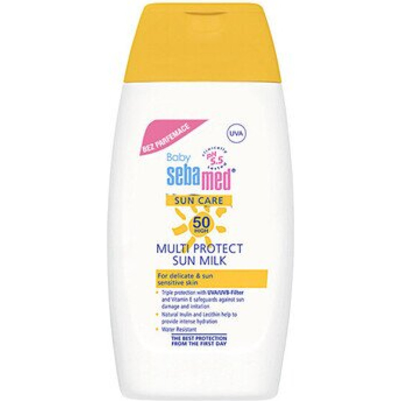 Baby Multi Protect Sun Milk SPF 50+ - Perfume-free sun milk.
