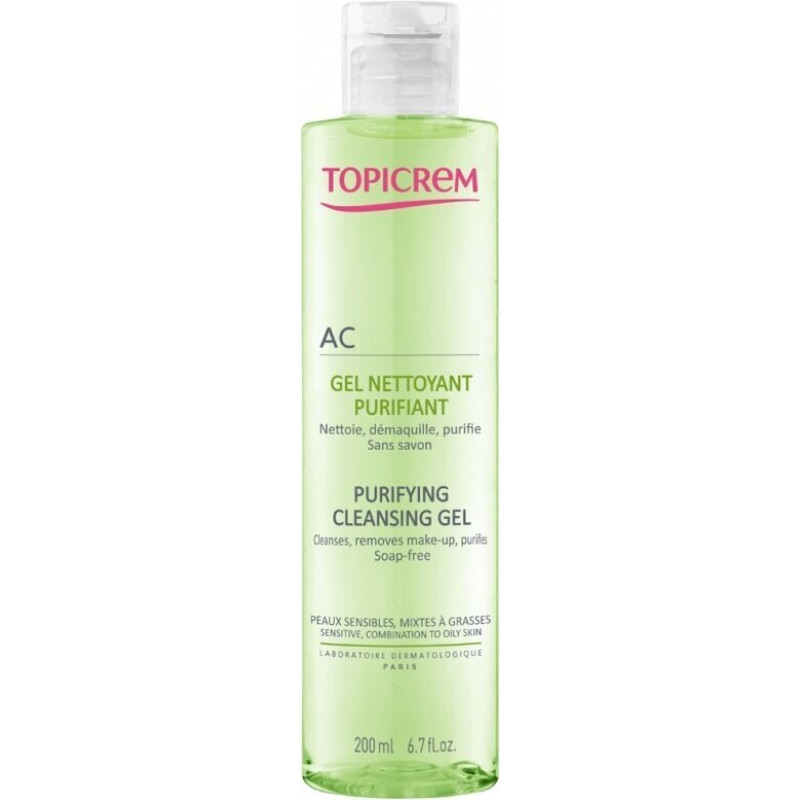 Topicrem AC tīrīšanas želeja 200 ml