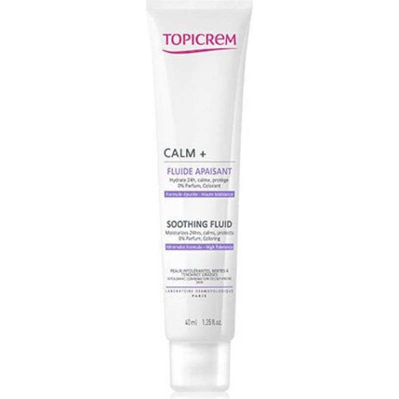 Fluīds nomierinošs - Topicrem - Calm+ - 40ml - Bez parabēniem - Jutīga āda