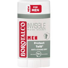 Dezodoranta zīmulis Borotalco Men Invisible Dry 40 ml pret traipiem, 48 h aizsardzība
