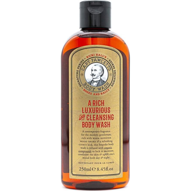 Ķermeņa mazgāšanas līdzeklis Captain Fawcett’s Ricki Hall Booze & Baccy Body Wash, 250 ml