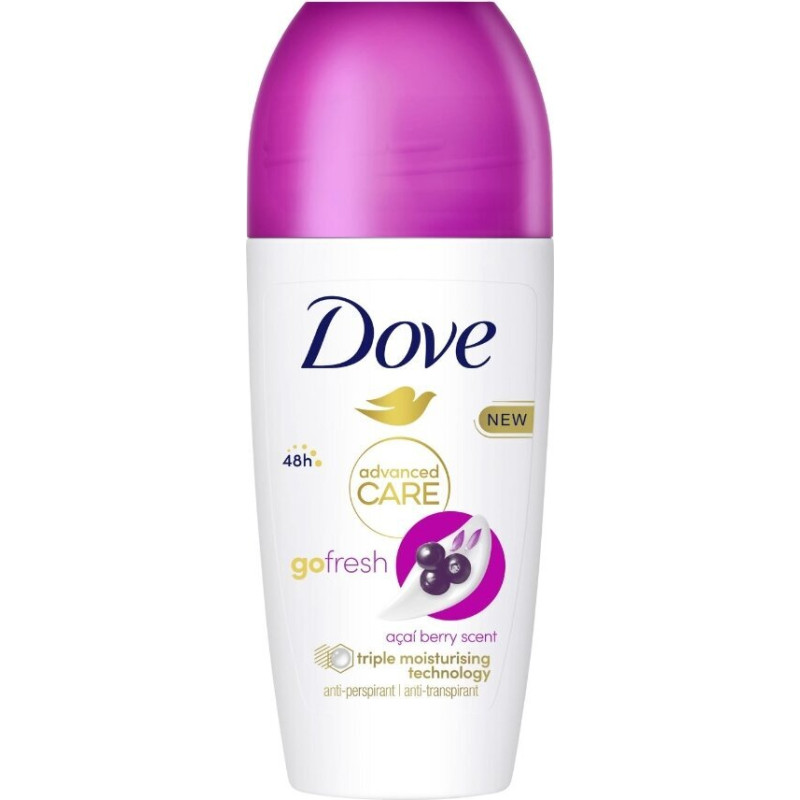 Rullīšu dezodorants  Dove Advanced Care Go Fresh Acai Berry Scent sievietēm, 50 ml
