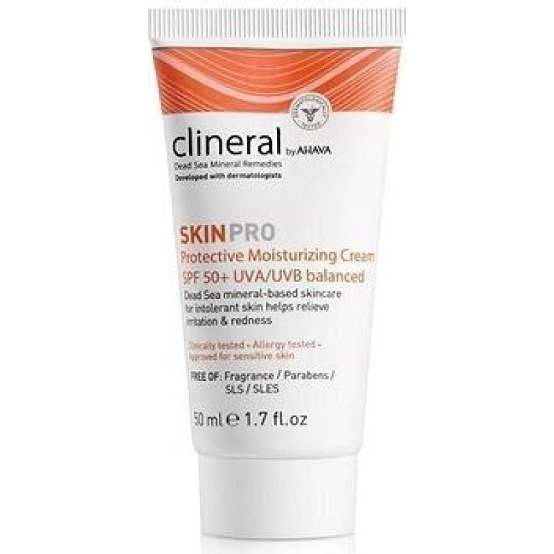 Mitrinošs sejas krēms Ahava Clineral SKINPRO SPF50, 50 ml