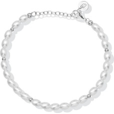 Elegants rokassprādze ar sintētiskām pērlēm LJ2849
