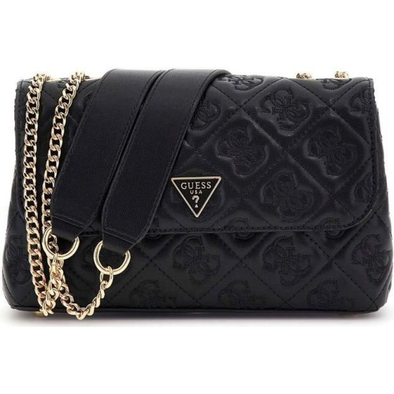 GUESS melns pleca soma sievietēm - Adelasia Convertible Xbody Flap Bag 313033