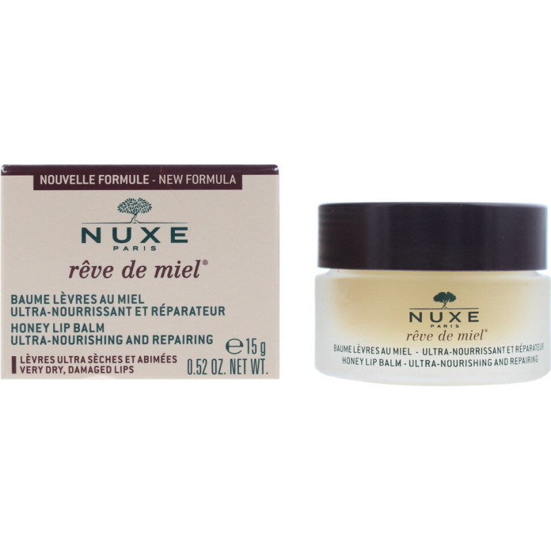 Nuxe Reve De Miel Ultra barojošs lūpu balzams, 15 g