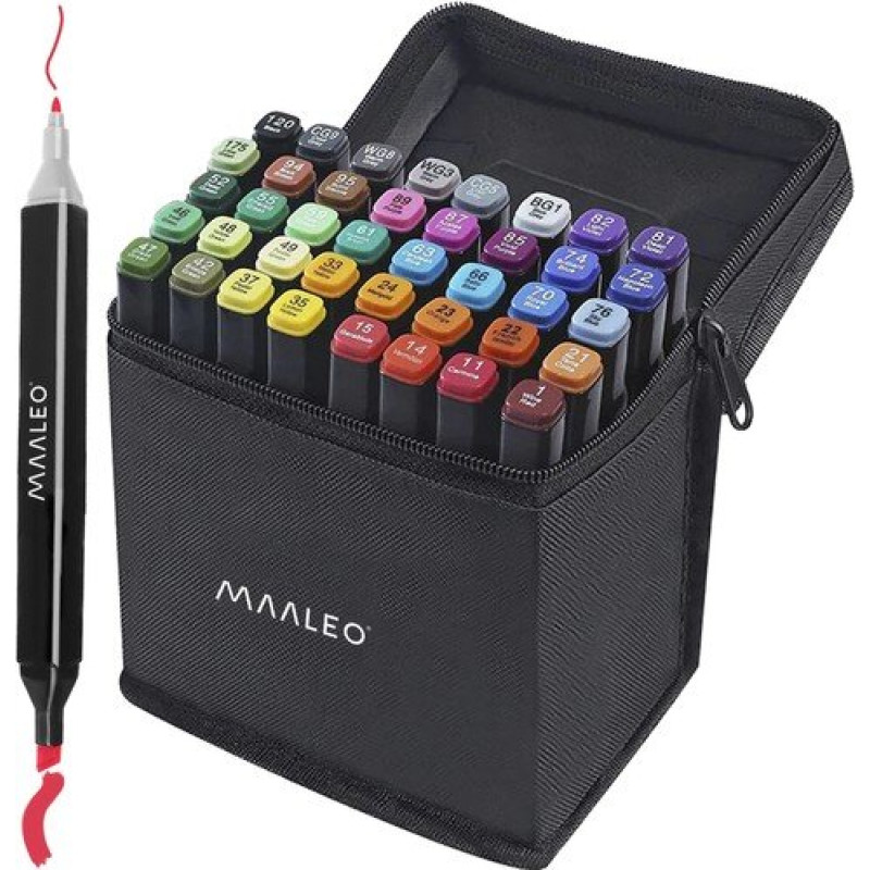 Divpusējie marķieri/pildspalvas - 40 gab. MAALEO 24102