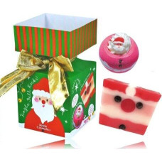 Vannas dāvanu komplekts Bomb Cosmetics “Jingle Bell Rock” mini Ziemassvētku riekstkodis ar svētku ēteriskajām eļļām