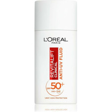 Sejas krēms ar saules aizsargfiltru L'Oréal Paris Revitalift Clinical Vitamin C SPF50 vieglas tekstūras, izgaismojošs