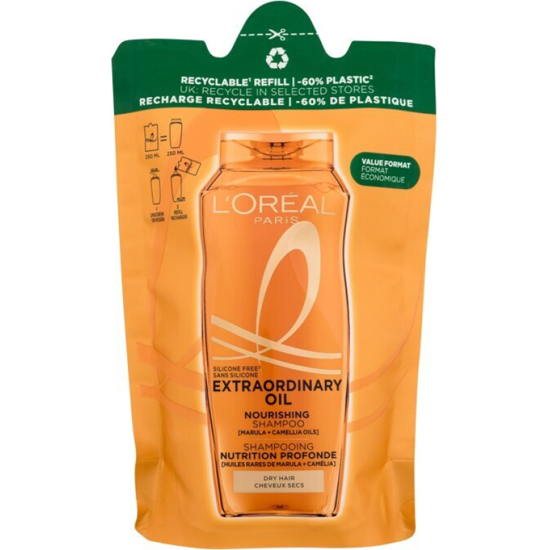 Šampūns L'Oréal Paris Elseve Extraordinary Oil barojošs papildinājums 250 ml visu tipu matiem