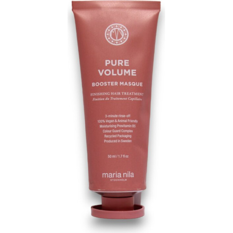 Matu maska Maria Nila Pure Volume Booster Masque ar provitamīnu B5, vegāna, 50 ml