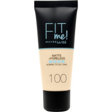 Šķidrā grima bāze Maybelline New York Fit Me! Matte & Poreless, 100 Warm Ivory, 30 ml